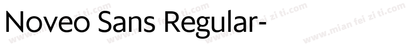 Noveo Sans Regular字体转换